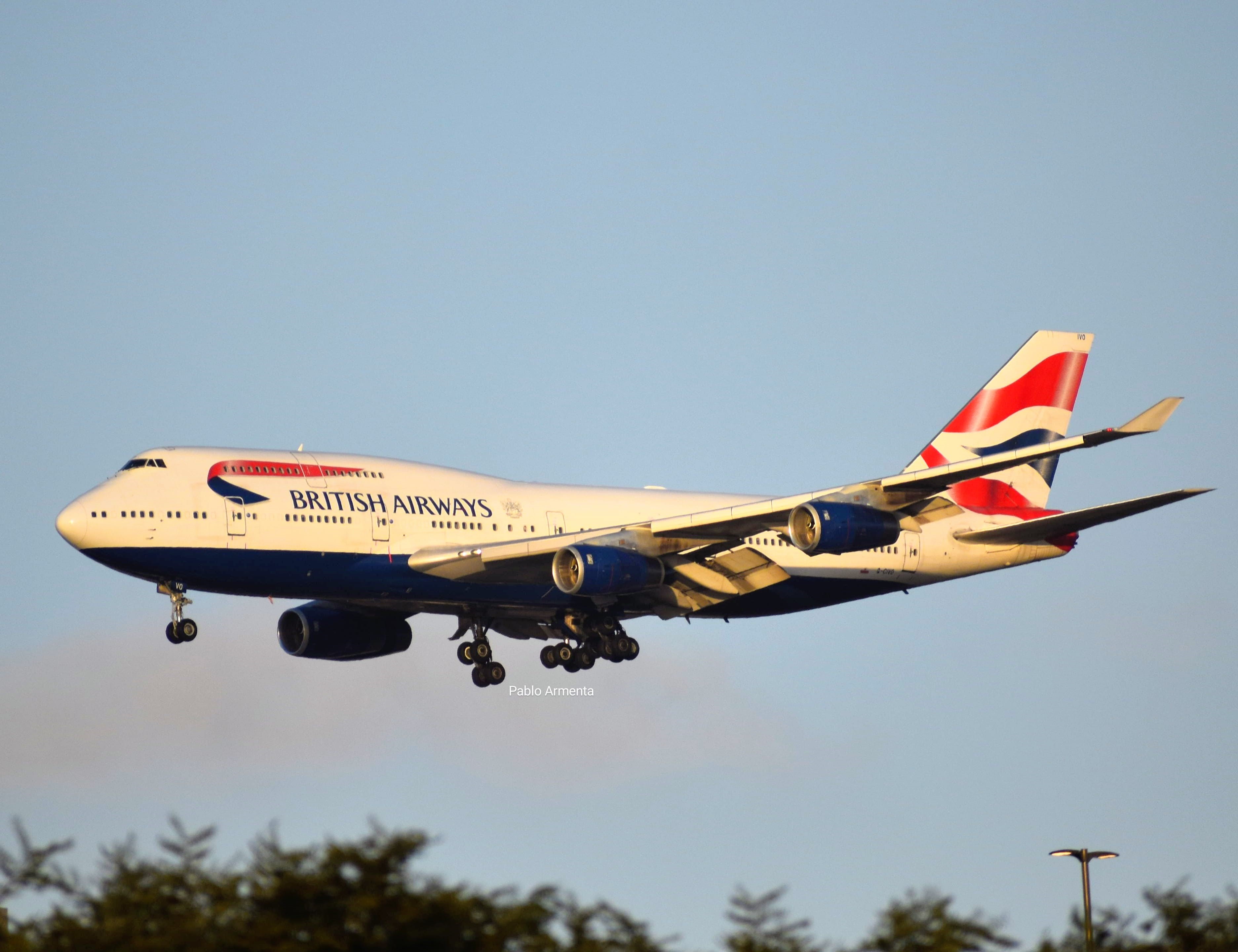Full size: British Airways  B747-400 G-CIVO at San Diego International Airport